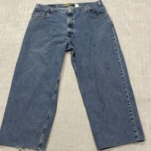 Vintage Levis Silvertab Jeans Mens Measure 40x29 Baggy Made In USA Blue Denim